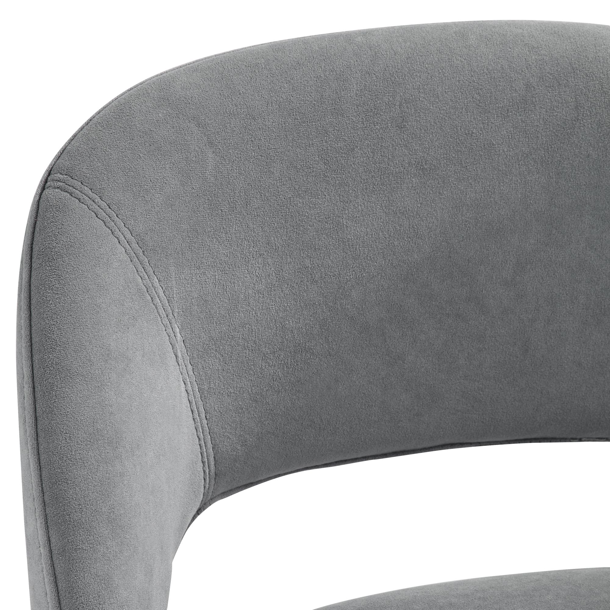 Image 5 Simone 31 1/2" Dark Gray Velvet Bar Stools Set of 2 more views