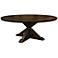 Simone 70" Round Espresso Recycled Wood Dining Table