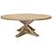 Simone 72" Round White Recycled Wood Dining Table