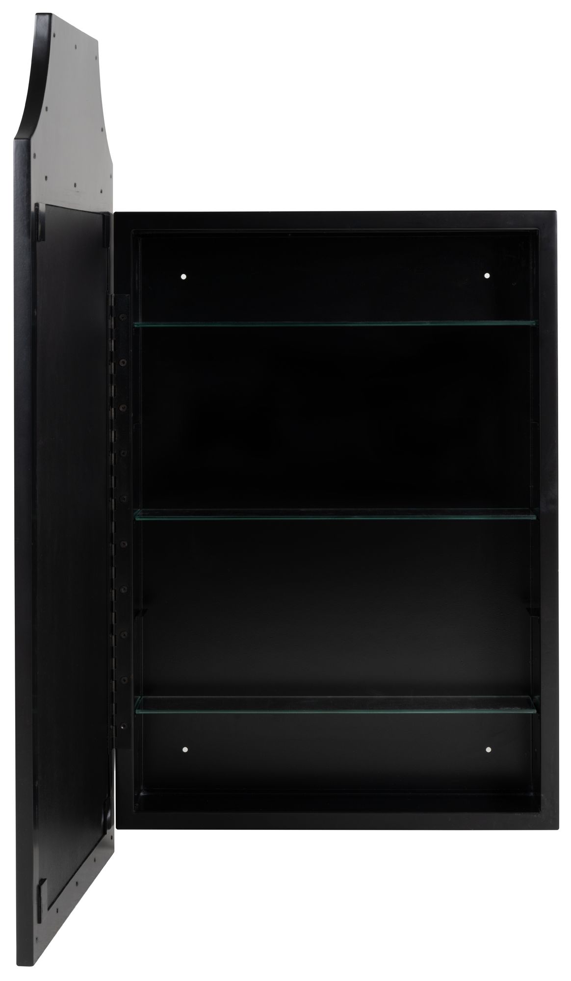 Simone Black 21" x 36" Medicine Cabinet with Mirror