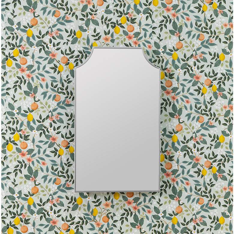 Image 3 Simone Brushed Nickel 21" x 35" Arch Top Medicine Cabinet more views