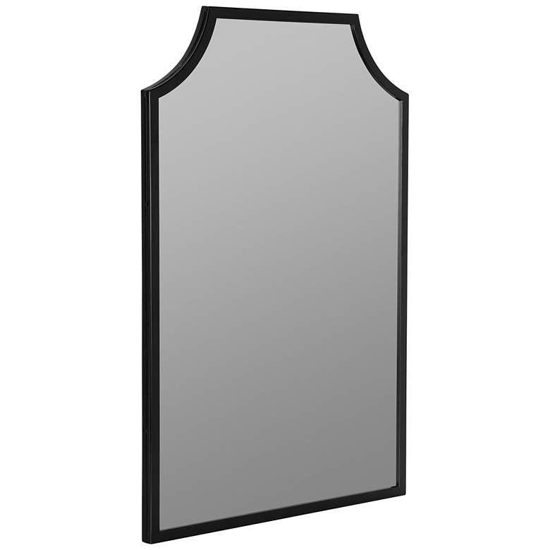 Image 3 Simone Matte Black 24 inch x 35 3/4 inch Rectangular Wall Mirror more views