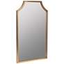 Simone Shiny Gold Leaf 24" x 35 3/4" Rectangular Wall Mirror