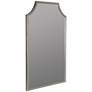 Simone Shiny Silver Leaf 24" x 35 3/4" Wall Mirror