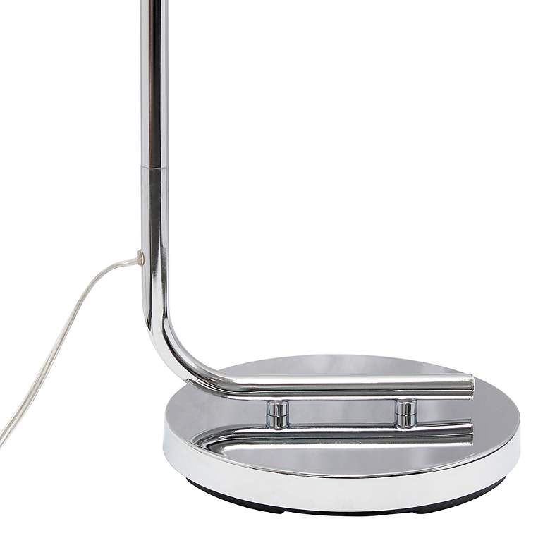 Image 5 Simple Design 67" Chrome Iron and Glass Lantern Floor Lamp more views