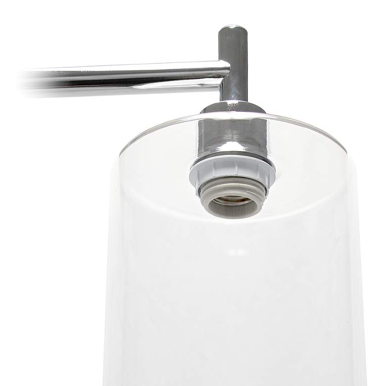 Image 6 Simple Design 67" Chrome Iron and Glass Lantern Floor Lamp more views