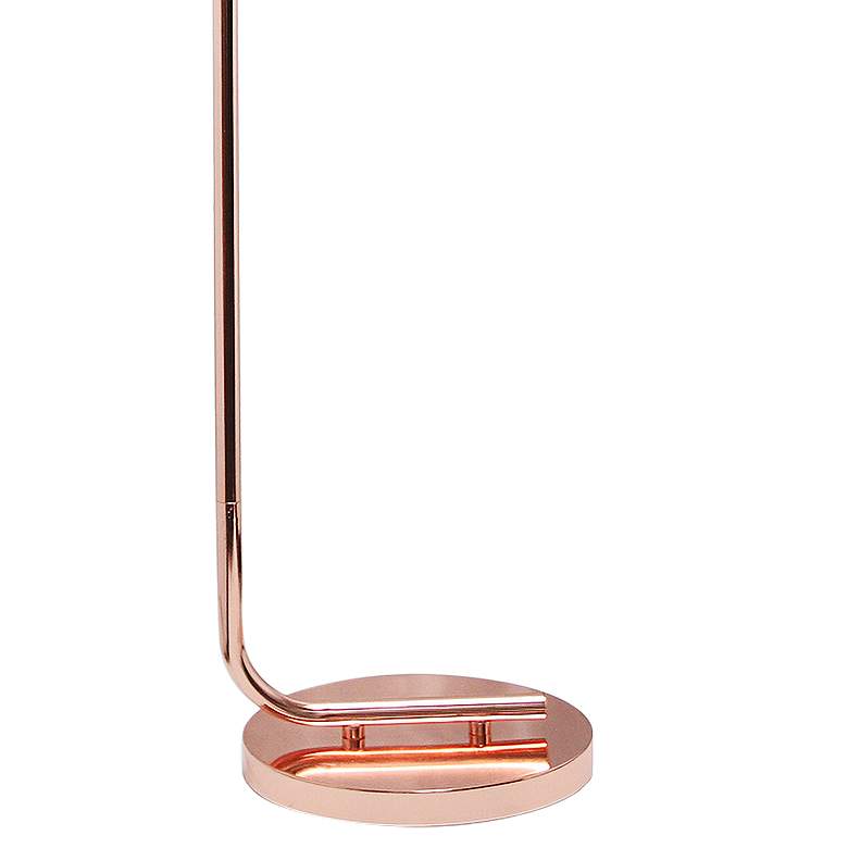 Image 4 Simple Design 67" Rose Gold Iron and Glass Lantern Floor Lamp more views