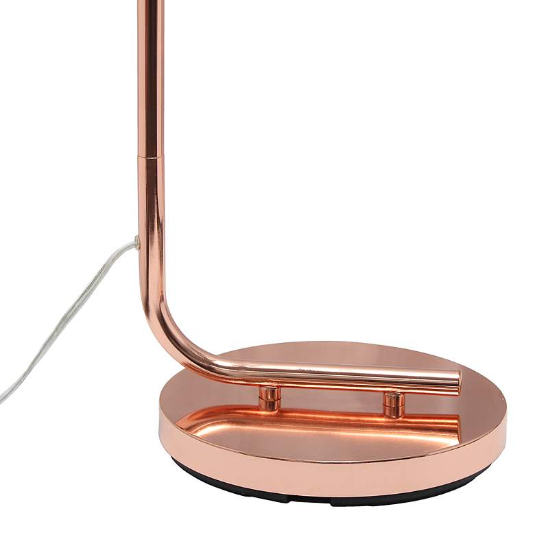 Image 6 Simple Design 67" Rose Gold Iron and Glass Lantern Floor Lamp more views