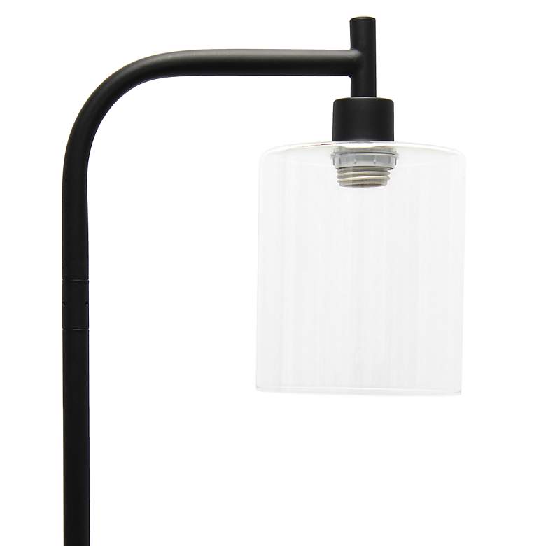 Image 5 Simple Design Black Iron and Glass Lantern Modern Floor Lamp more views