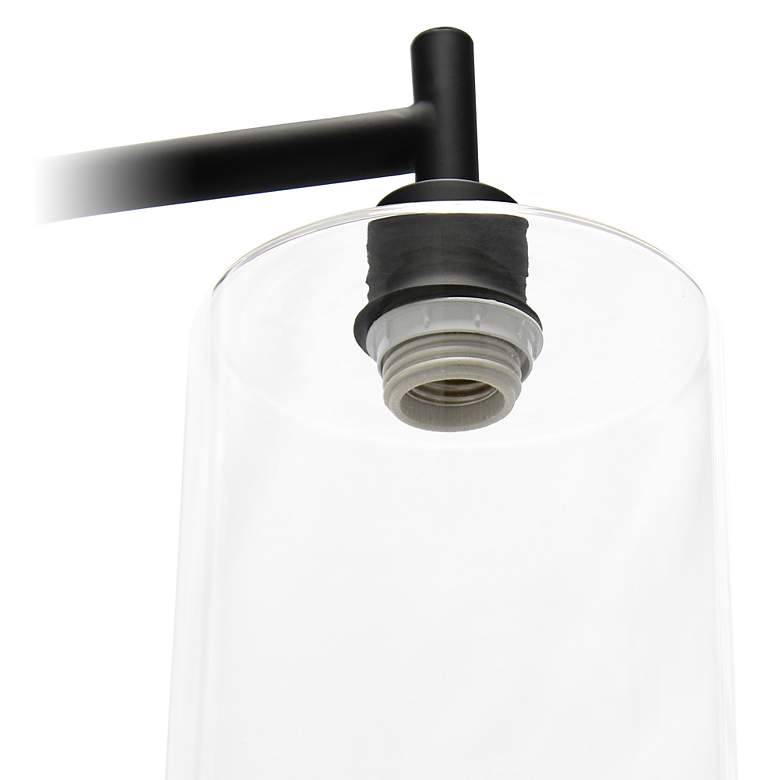 Image 7 Simple Design Black Iron and Glass Lantern Modern Floor Lamp more views