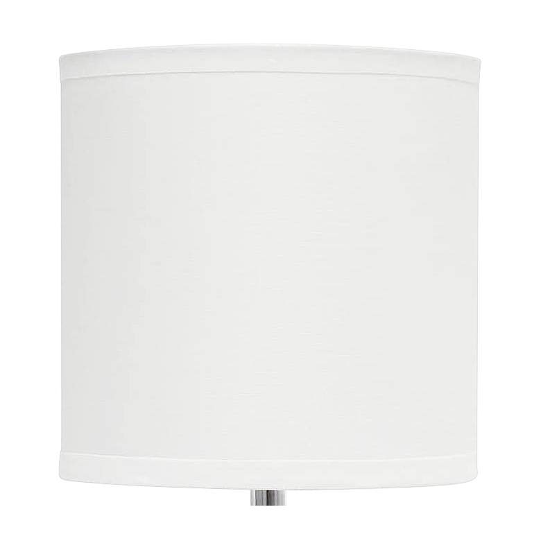 Image 3 Simple Designs 10 1/2" High Gray Ceramic Accent Table Lamp more views
