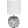 Simple Designs 10 1/2" High Marbled Prism Accent Table Lamp