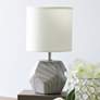 Simple Designs 10 1/2" High Marbled Prism Accent Table Lamp