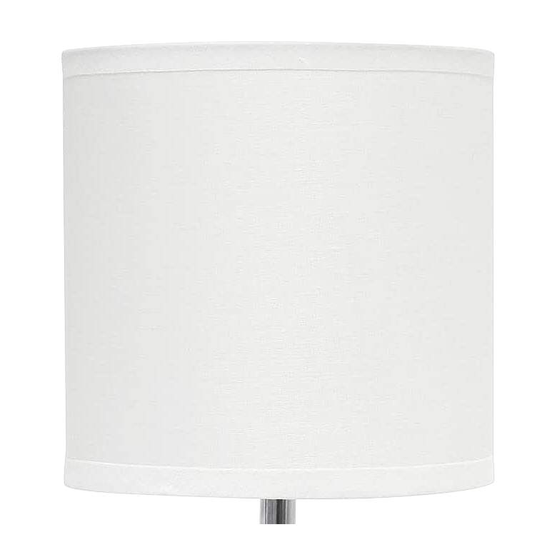 Image 3 Simple Designs 10 1/2" High Taupe Ceramic Accent Table Lamp more views