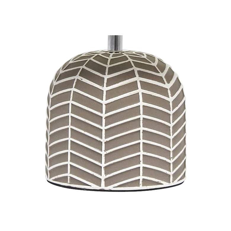 Image 4 Simple Designs 10 1/2" High Taupe Ceramic Accent Table Lamp more views
