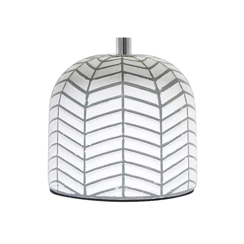Image 4 Simple Designs 10 1/2" High White Ceramic Accent Table Lamp more views