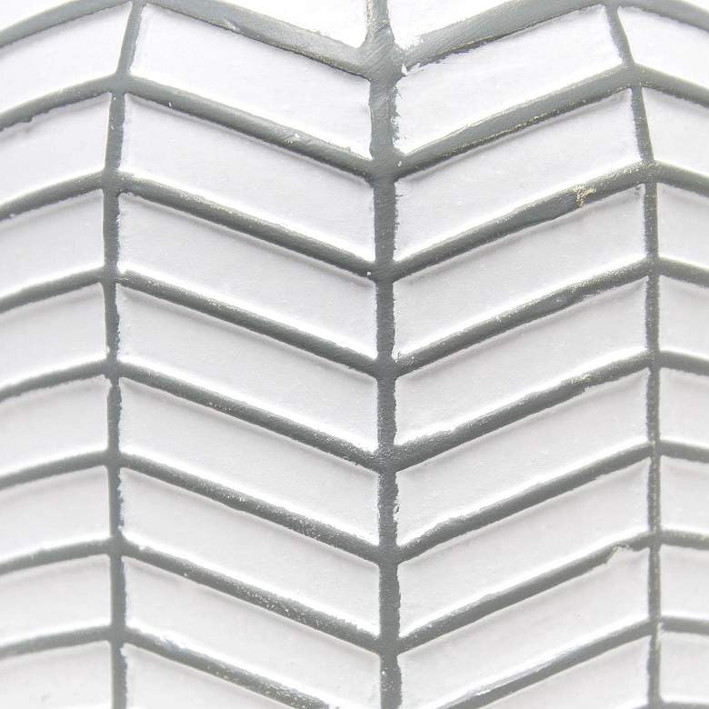 Image 5 Simple Designs 10 1/2" High White Ceramic Accent Table Lamp more views
