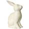 Simple Designs 10 1/2" High White Porcelain Bunny Accent Table Lamp