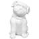 Simple Designs 10 1/2"H White Porcelain Puppy Dog Accent Table Lamp