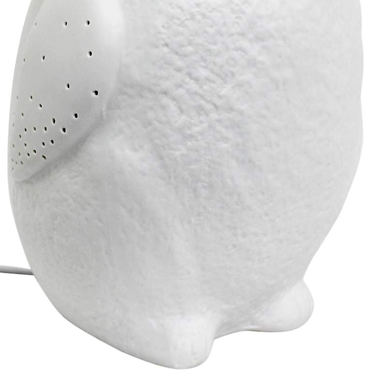 Image 3 Simple Designs 10 1/4 inch High White Porcelain Penguin Accent Table Lamp more views