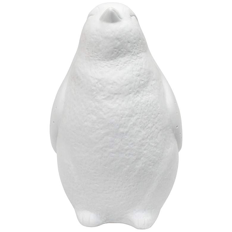 Image 4 Simple Designs 10 1/4" High White Porcelain Penguin Accent Table Lamp more views
