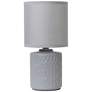 2_Simple Designs 10" Chic Glow Mini Floral Ceramic Tb Lp, Mono Drum Shde, GRY
