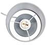 Simple Designs 10" Chic Glow Mini Floral Ceramic Tb Lp, Mono Drum Shde, GRY