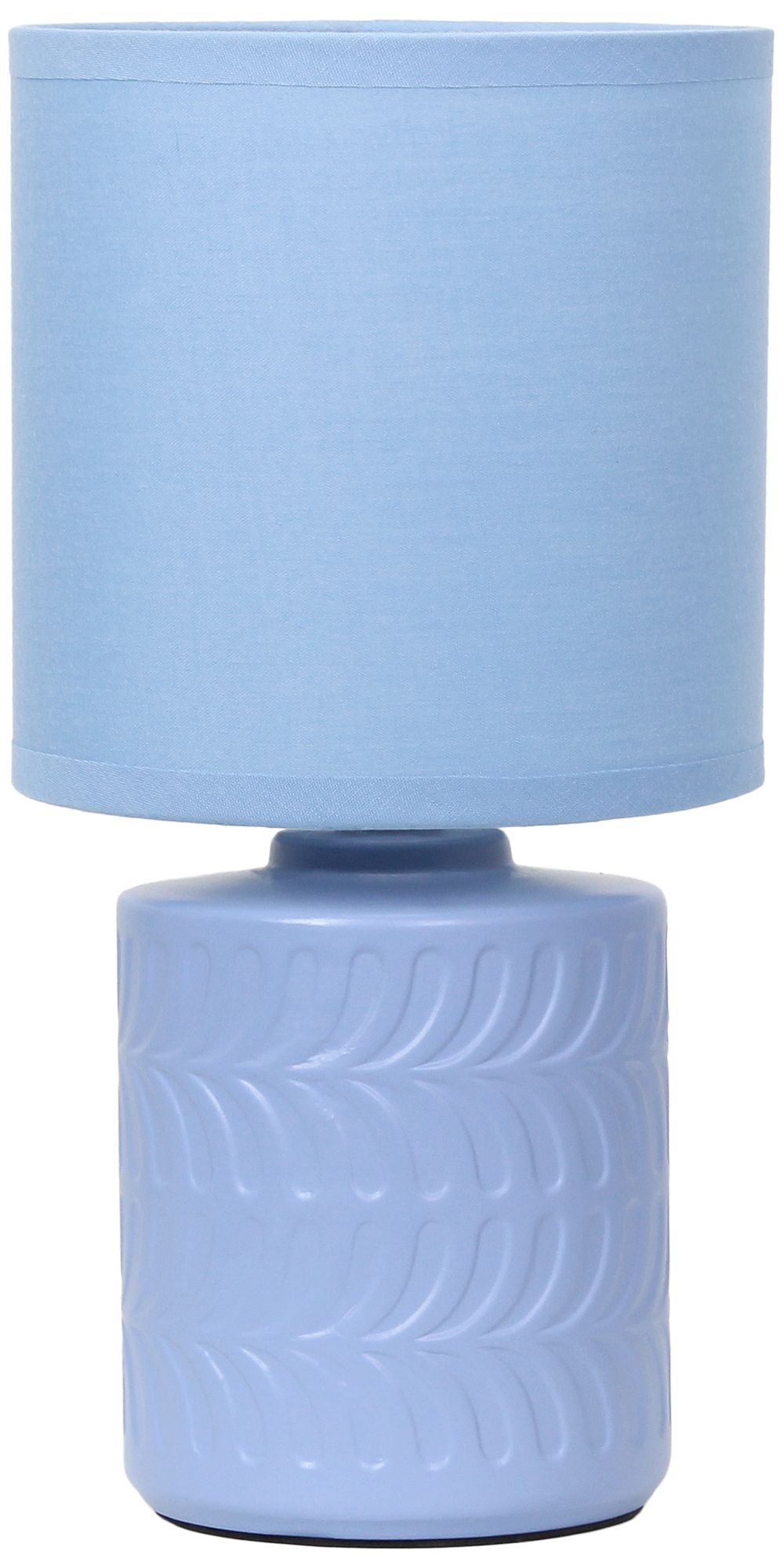 Image 2 Simple Designs 10" Chic Glow Mini Floral Crmc Tb Lp, Mono Drum Shade, Blue