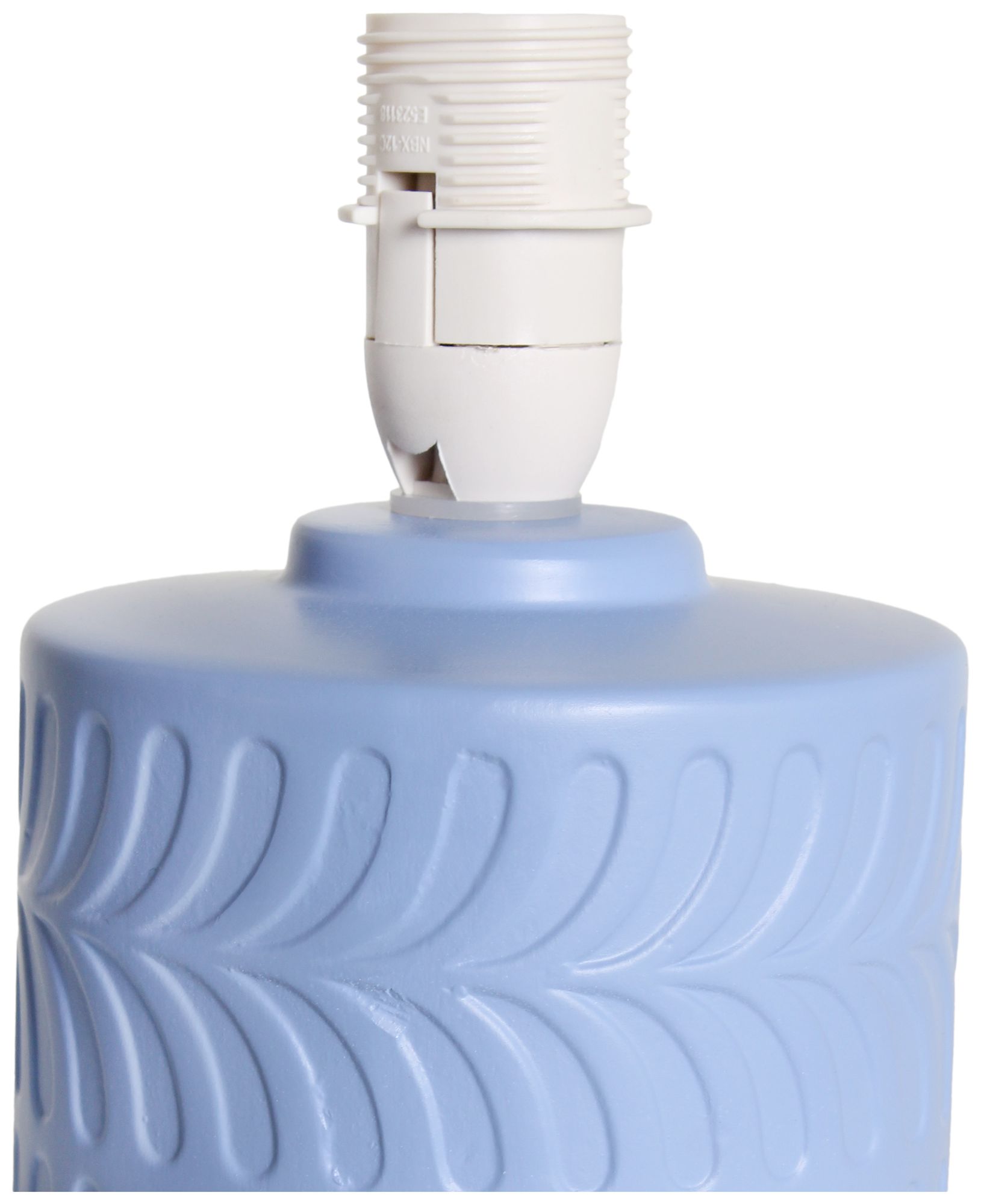 Simple Designs 10" Chic Glow Mini Floral Crmc Tb Lp, Mono Drum Shade, Blue