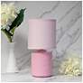 1_Simple Designs 10" Chic Glow Mini Floral Crmc Tb Lp, Mono Drum Shade, Pink