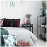 6_Simple Designs 10" Chic Glow Mini Floral Crmc Tb Lp, Mono Drum Shade, Pink more views