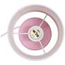 Simple Designs 10" Chic Glow Mini Floral Crmc Tb Lp, Mono Drum Shade, Pink