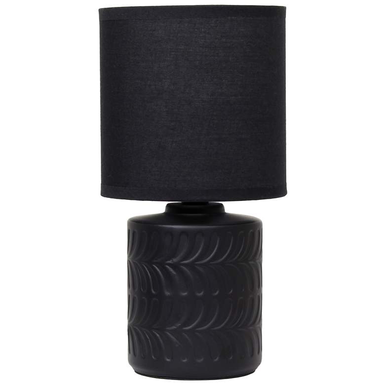 Image 2 Simple Designs 10" Chic Glow Mini Floral Crmc Tb Lp, Mono Drum Shd, Black