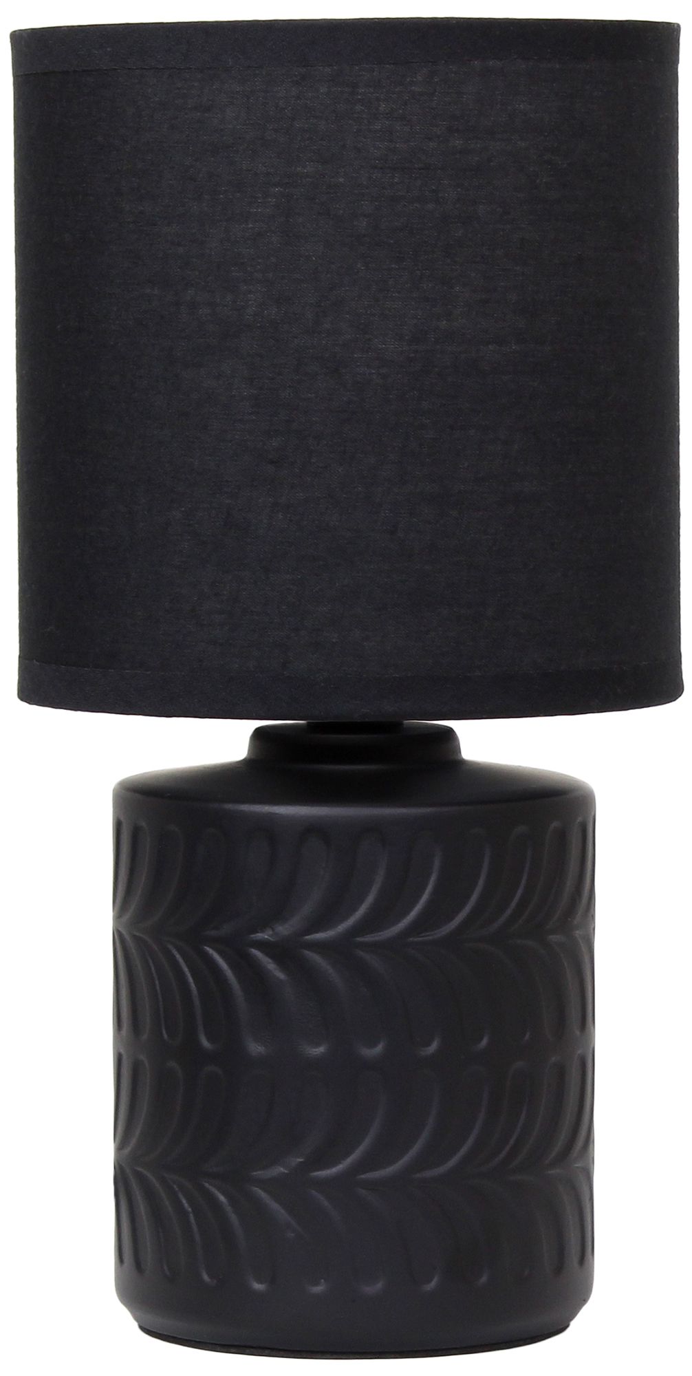 Image 3 Simple Designs 10" Chic Glow Mini Floral Crmc Tb Lp, Mono Drum Shd, Black more views