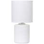 3_Simple Designs 10" Chic Glow Mini Floral Tb Lp, Mono Drum Shade, Off Wht more views