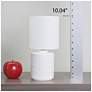 7_Simple Designs 10" Chic Glow Mini Floral Tb Lp, Mono Drum Shade, Off Wht more views