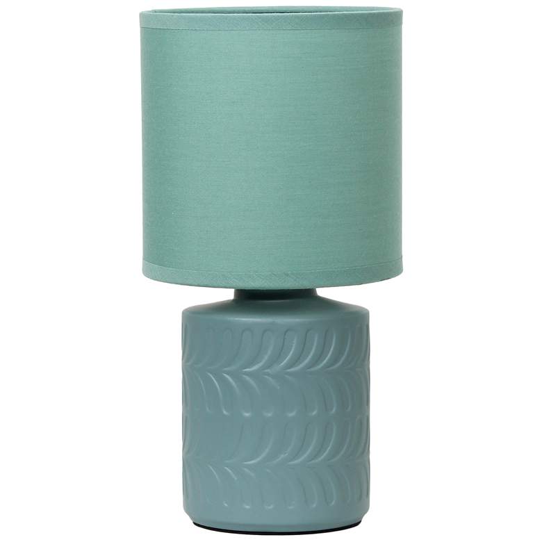 Image 2 Simple Designs 10" Chic Glow Mini Floral Tb Lp, Mono Drum Shd, SFM Green