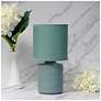 1_Simple Designs 10" Chic Glow Mini Floral Tb Lp, Mono Drum Shd, SFM Green