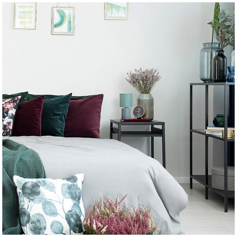 Image 3 Simple Designs 10" Chic Glow Mini Floral Tb Lp, Mono Drum Shd, SFM Green more views