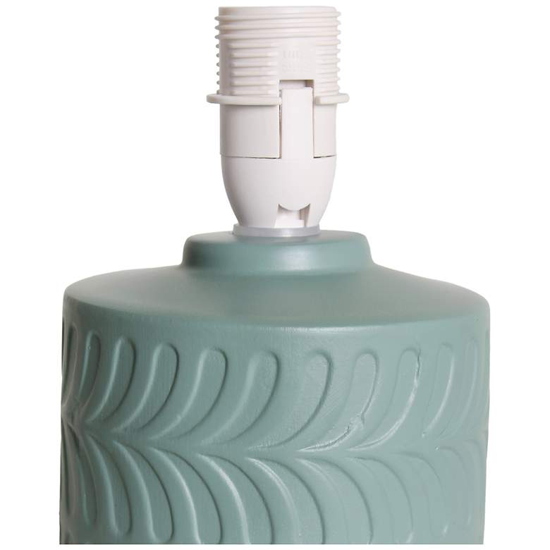 Image 6 Simple Designs 10" Chic Glow Mini Floral Tb Lp, Mono Drum Shd, SFM Green more views