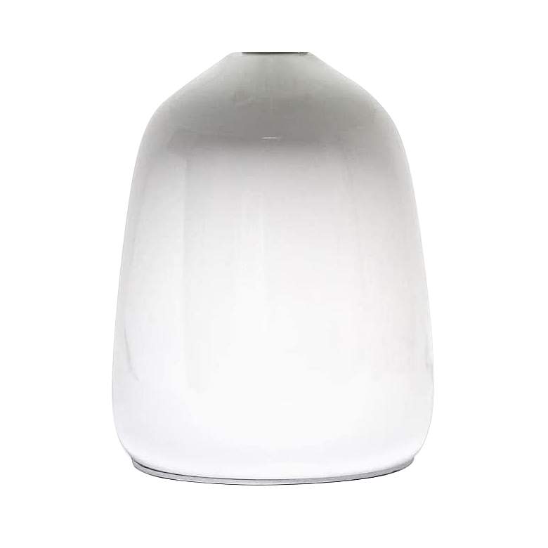Image 4 Simple Designs 10 inch High Off-White Ceramic Accent Table Lamp more views
