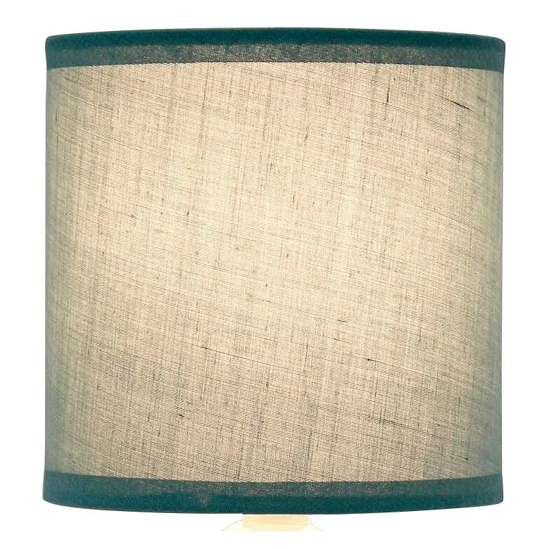 Image 2 Simple Designs 10 inchH Seafoam Green Ceramic Accent Table Lamp more views
