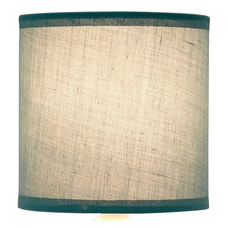 Image 2 Simple Designs 10"H Seafoam Green Ceramic Accent Table Lamp more views