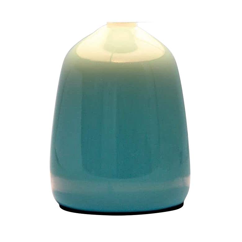 Image 3 Simple Designs 10"H Seafoam Green Ceramic Accent Table Lamp more views