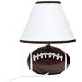Simple Designs 11 1/2" High Brown Football Accent Table Lamp