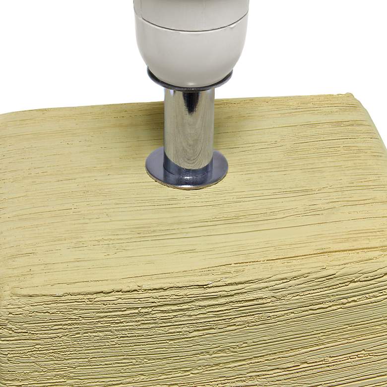 Image 5 Simple Designs 11 3/4" High Petite Beige Faux Stone Table Lamp more views