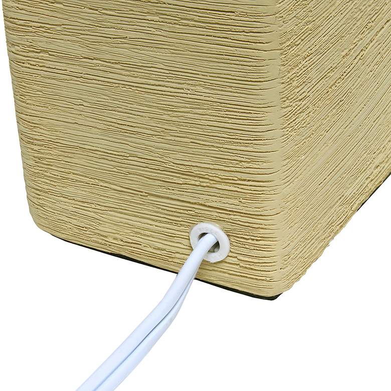 Image 6 Simple Designs 11 3/4" High Petite Beige Faux Stone Table Lamp more views