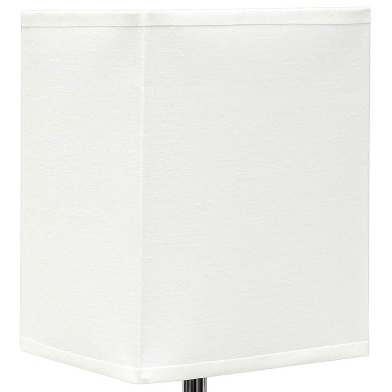 Image 3 Simple Designs 11 3/4" High Petite Black Marble Ceramic Table Lamp more views