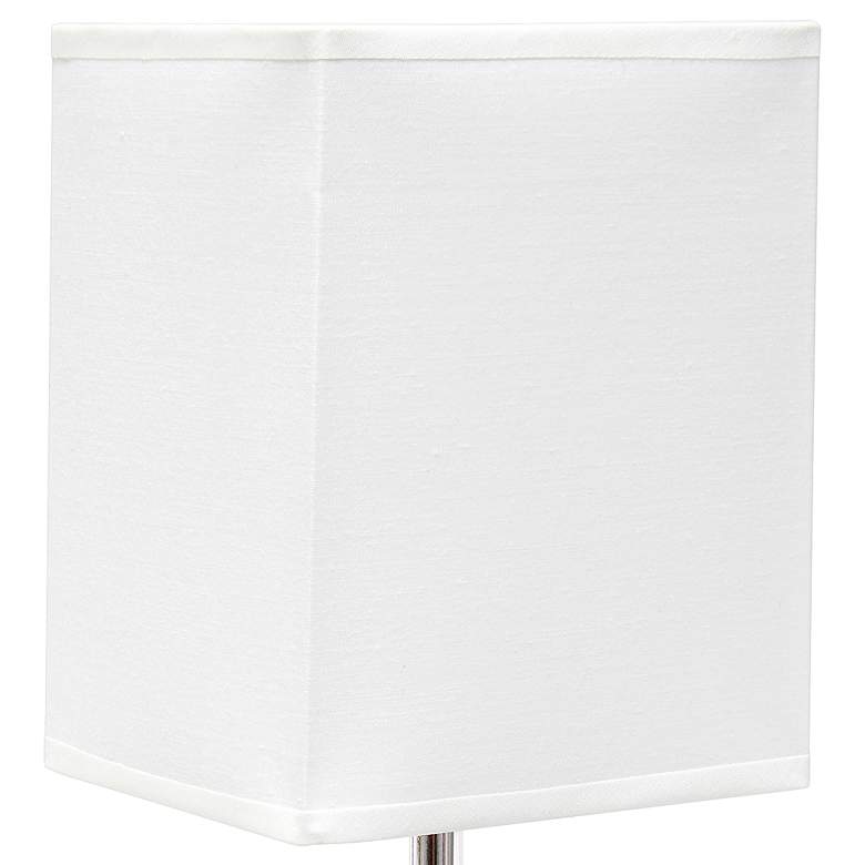 Image 3 Simple Designs 11 3/4" High Petite Brown Faux Stone Table Lamp more views