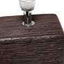 Simple Designs 11 3/4" High Petite Brown Faux Stone Table Lamp